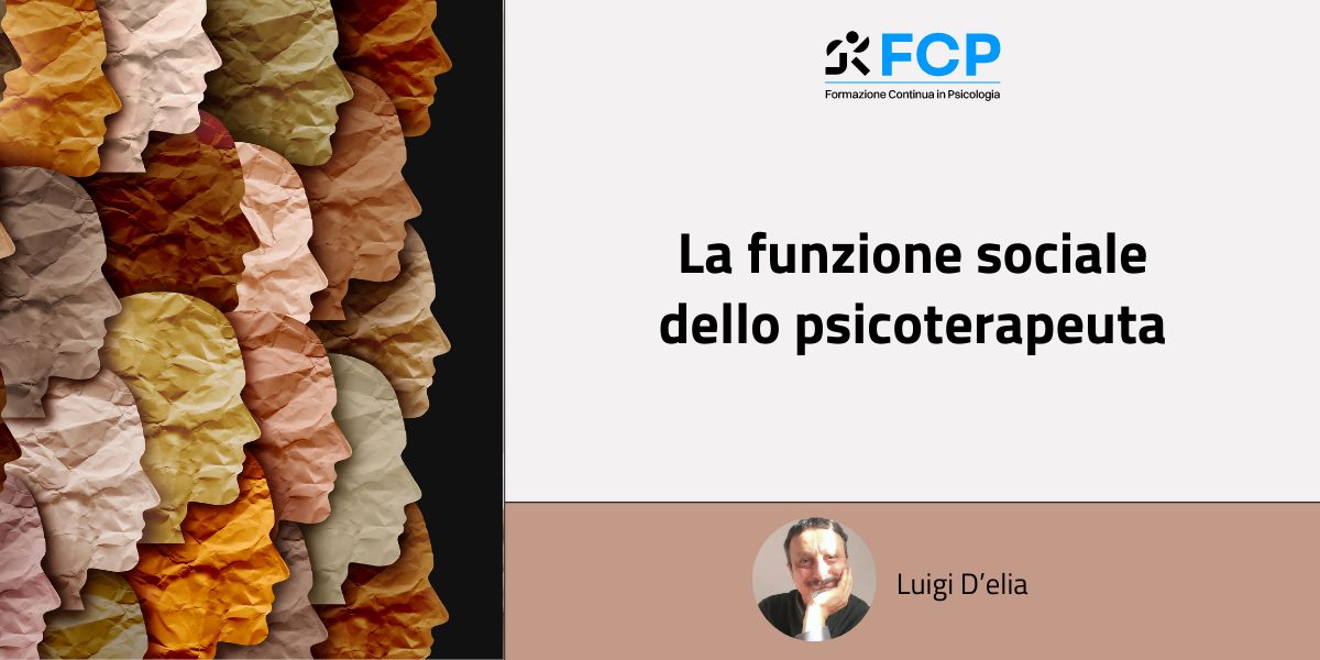 funzione sociale dello psicoterapeuta