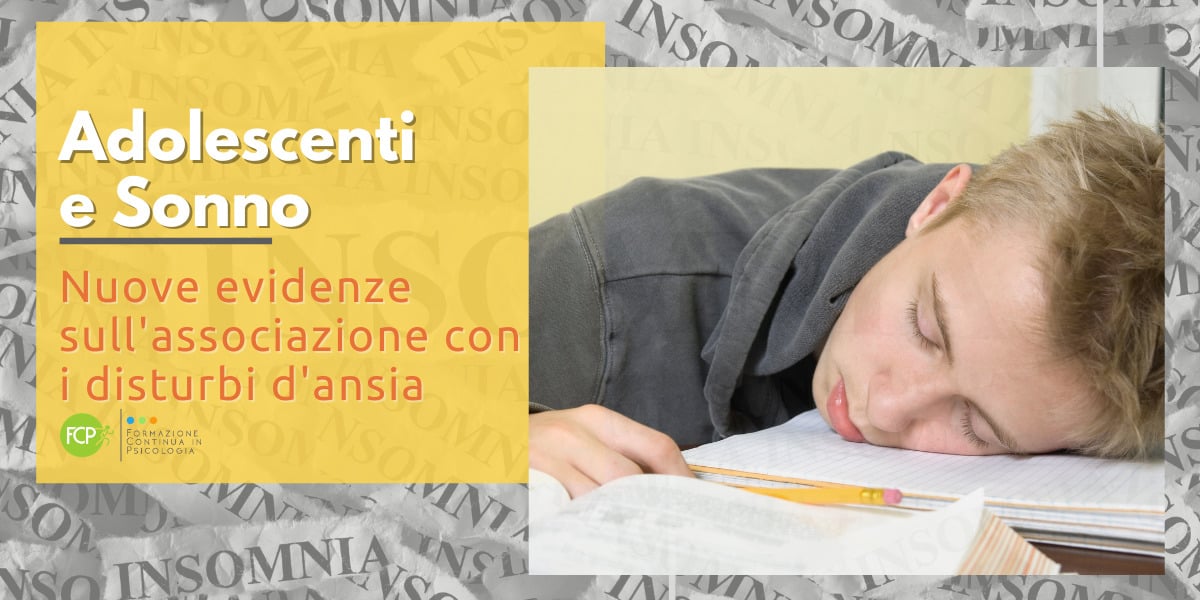 adolescenti e sonno