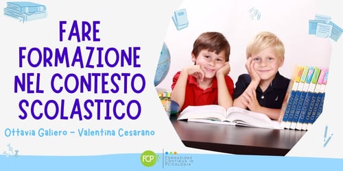 Fare formazione nel contesto scolastico