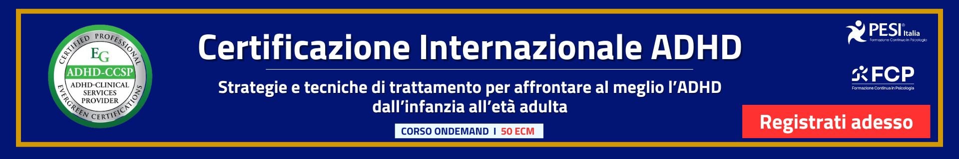 Certificazione internazionale ADHD