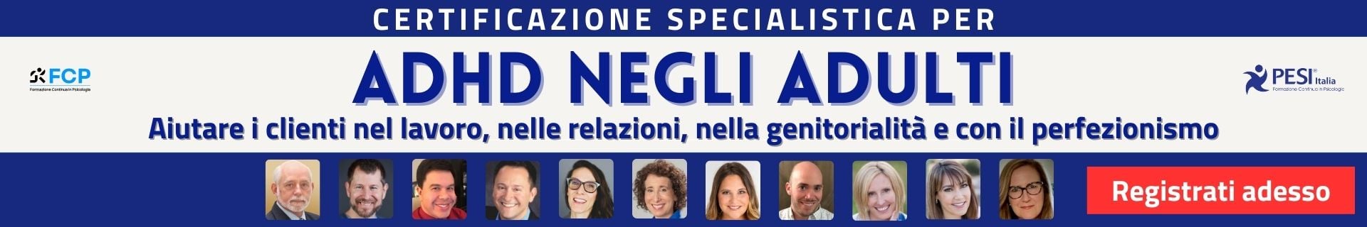 CORSO DI SPECIALIZZAZIONE ADHD negli Adulti