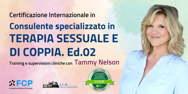 Consulente in Terapia Sessuale e di Coppia. Certificazione internazionale.